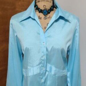 NWT Beautiful Sky Blue Ladies Top